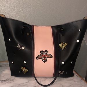 Neiman Marcus Queen Bee Faux Leather Tote 🐝✨